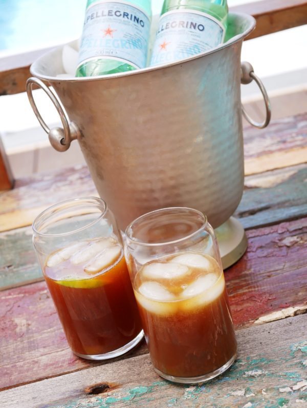 Fermented Cola Syrup with San Pell in bucket P Thermomix