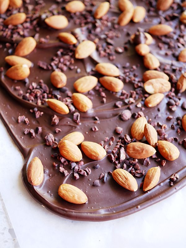 Chocolate Bark With Almonds Cacao And Cinnamon Bark Oil Fotor