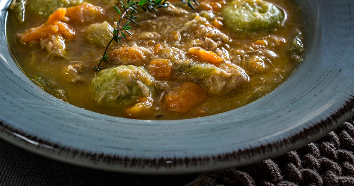 Thermomix recipe: Chicken Soup with Parsley Parmesan… | Tenina.com