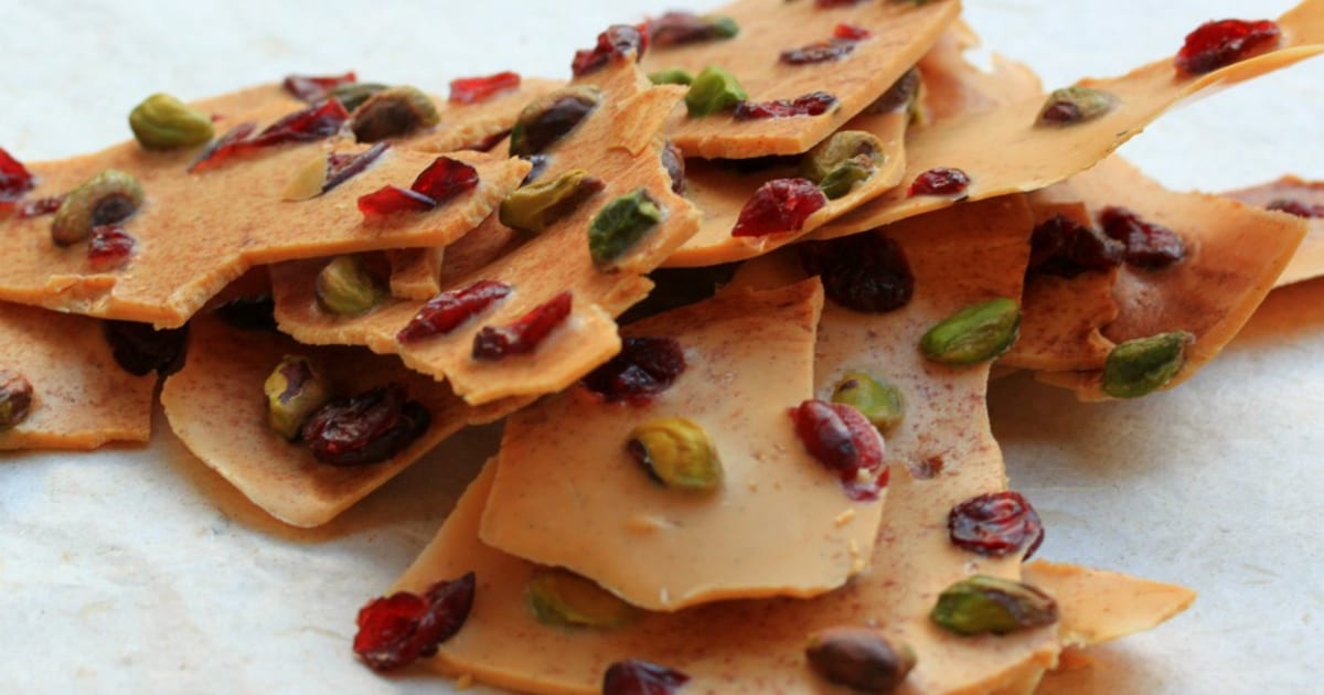 Thermomix recipe: Caramelised White Chocolate Bark | Tenina.com