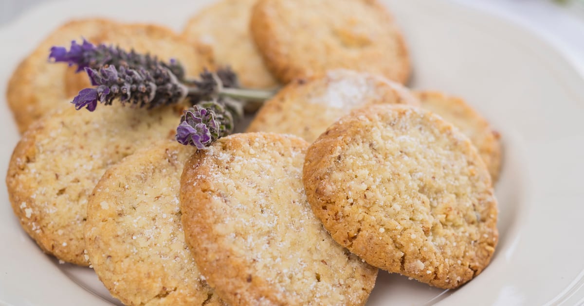 Thermomix recipe: Lavender & Almond Shortbread | Tenina.com