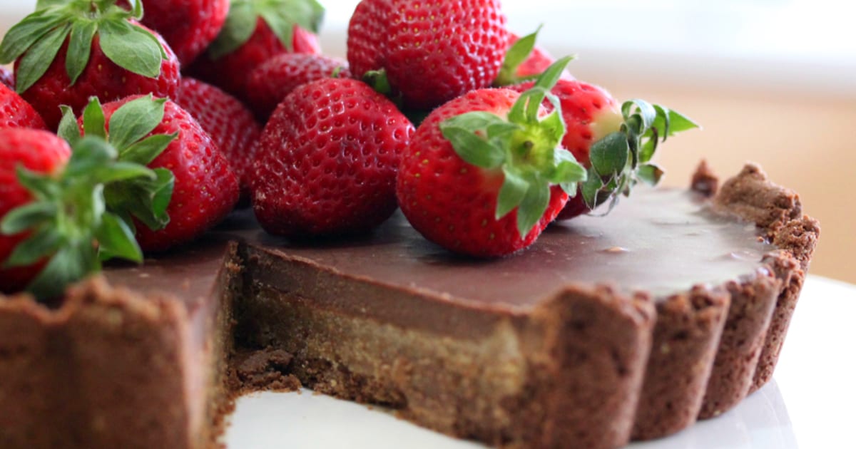 Thermomix recipe: Almond Chocolate Tart | Tenina.com