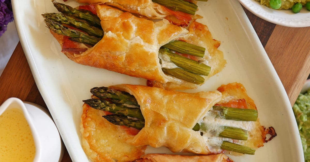 Thermomix recipe: Salmon and Asparagus Pastries | Tenina.com