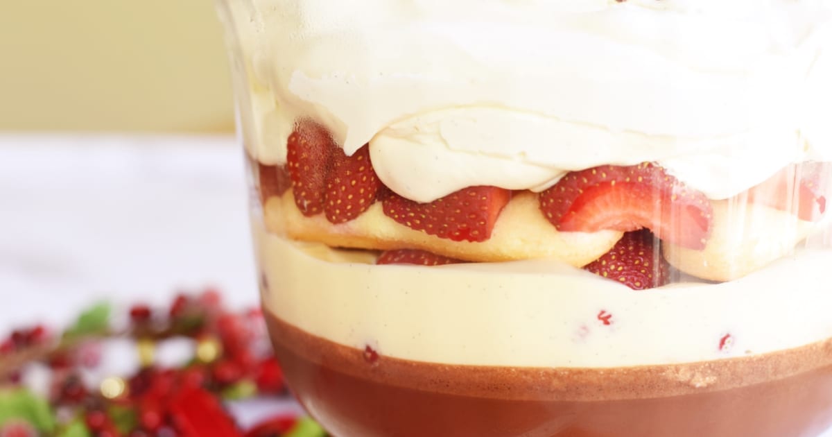 Thermomix recipe: Chocolate Strawberry Trifle | Tenina.com