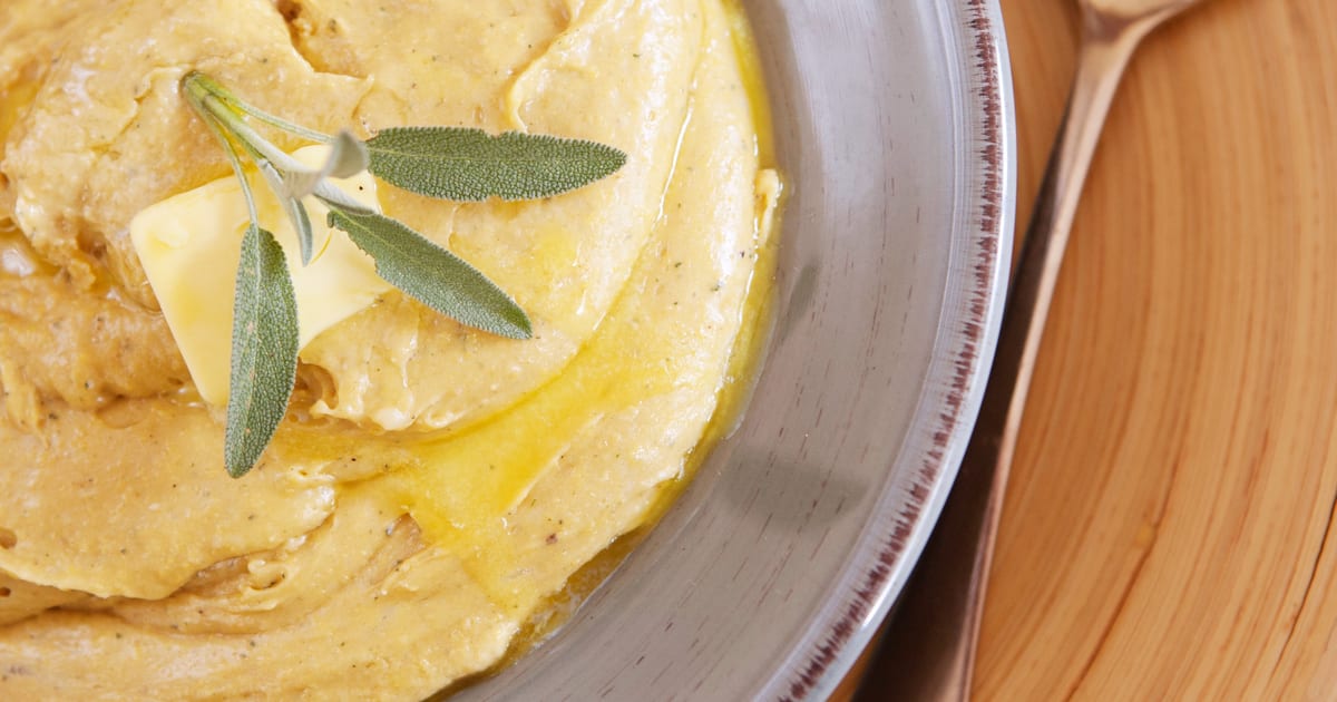 Thermomix recipe: Cheesy Saged Polenta | Tenina.com
