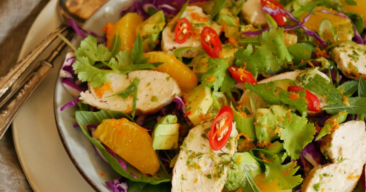 Thermomix recipe: Chicken Salad With Citrus Chilli… | Tenina.com