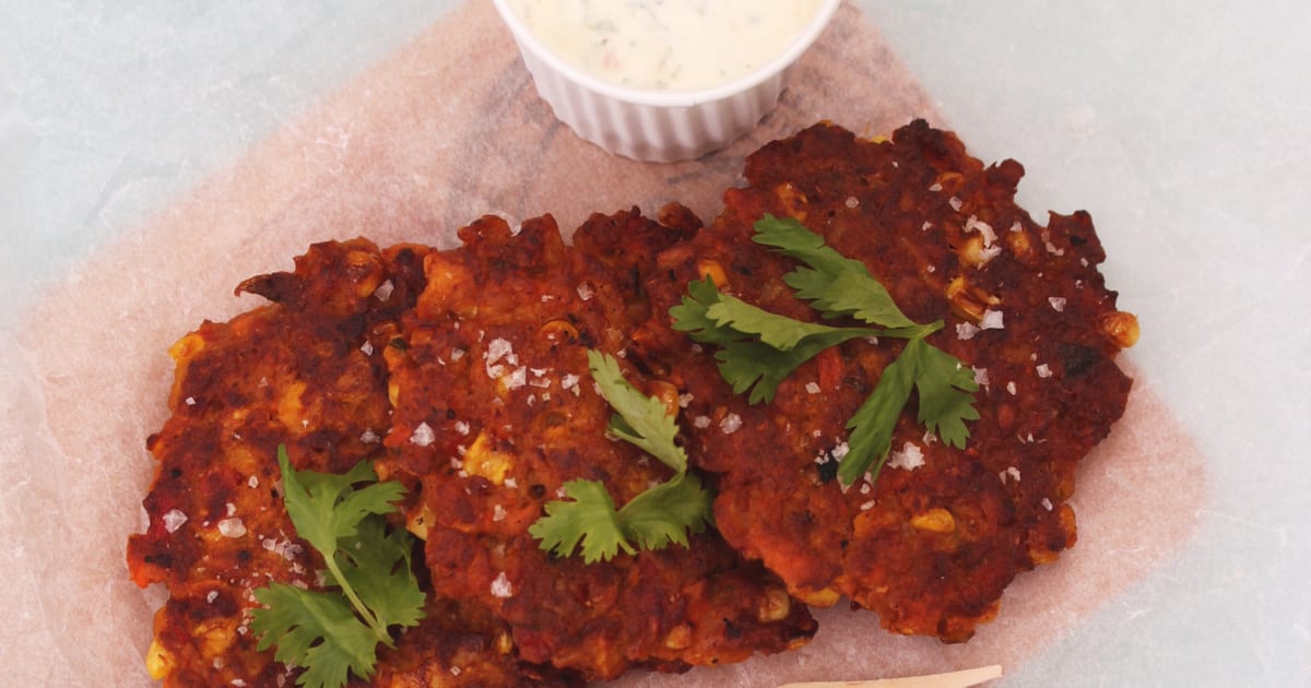 Thermomix recipe: Curried Chickpea Fritters | Tenina.com