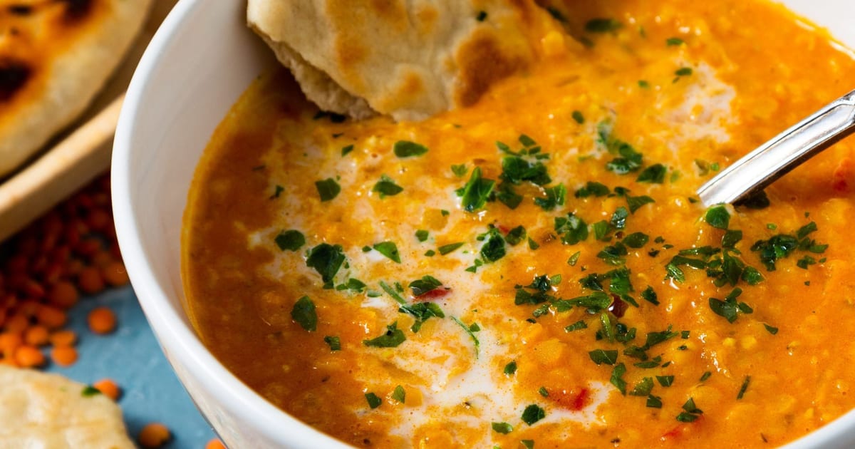 Thermomix recipe: Curried Red Lentil Soup | Tenina.com