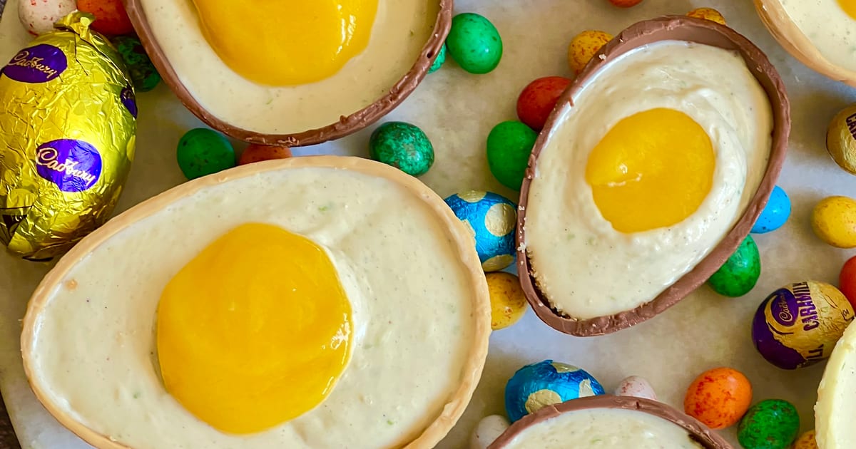 Thermomix recipe: No-Bake Easter Egg Cheesecakes | Tenina.com