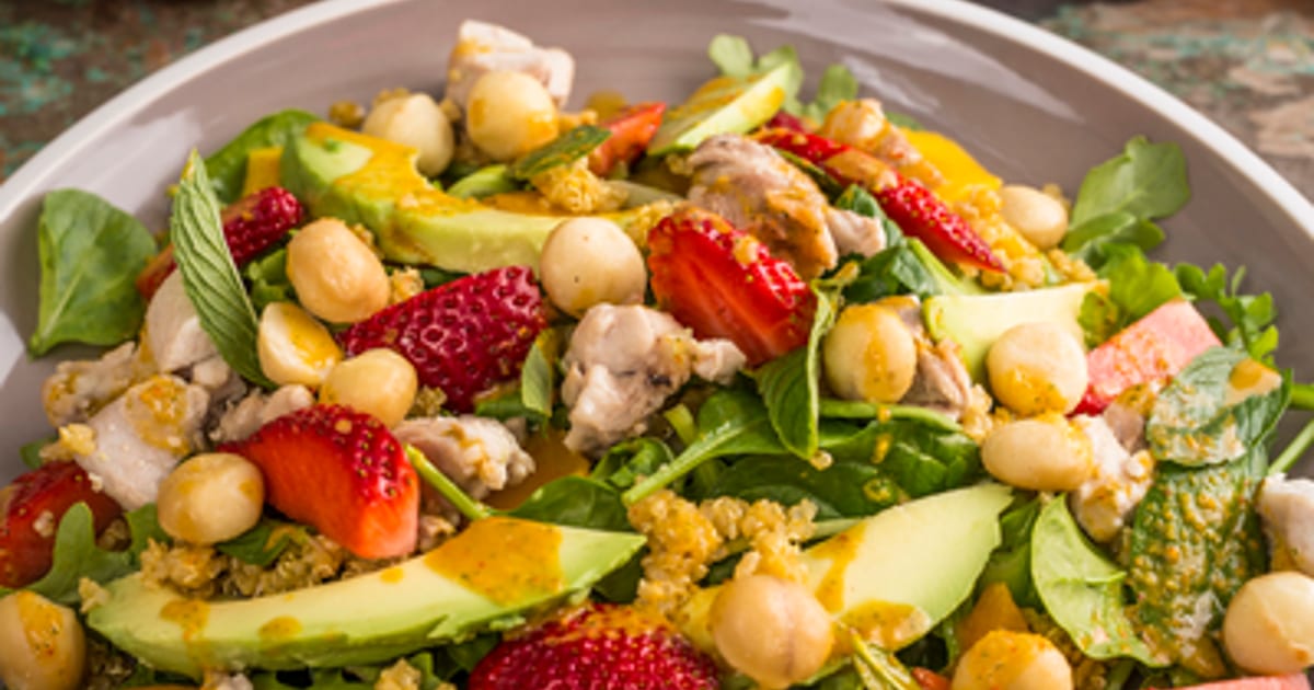 Thermomix recipe: Fruity Chicken Salad with Minted… | Tenina.com