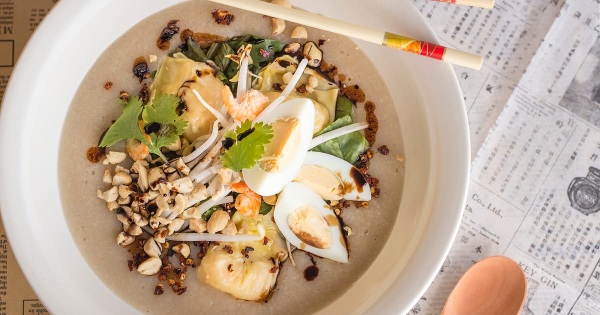 Thermomix recipe: Ginger Congee with Gai Lan | Tenina.com