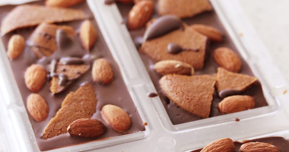 Thermomix recipe: Gingernut and Roasted Almond Chocolate… | Tenina.com