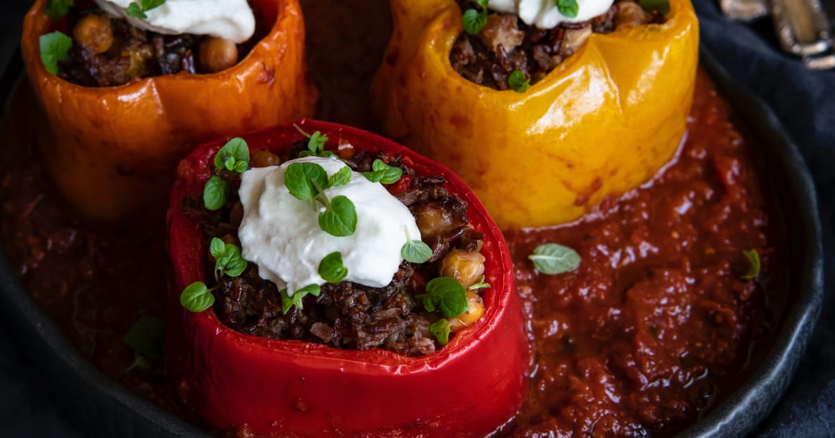 Thermomix recipe: Italian Stuffed Peppers | Tenina.com