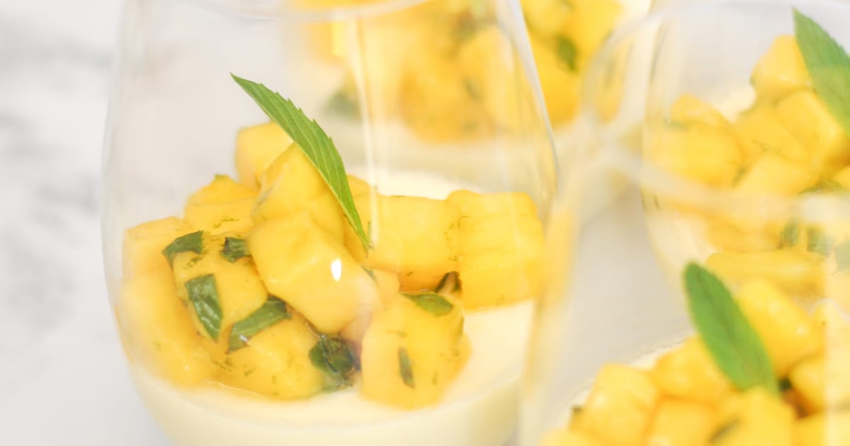 Thermomix recipe: Kaffir Lime Panna Cotta With Mango… | Tenina.com