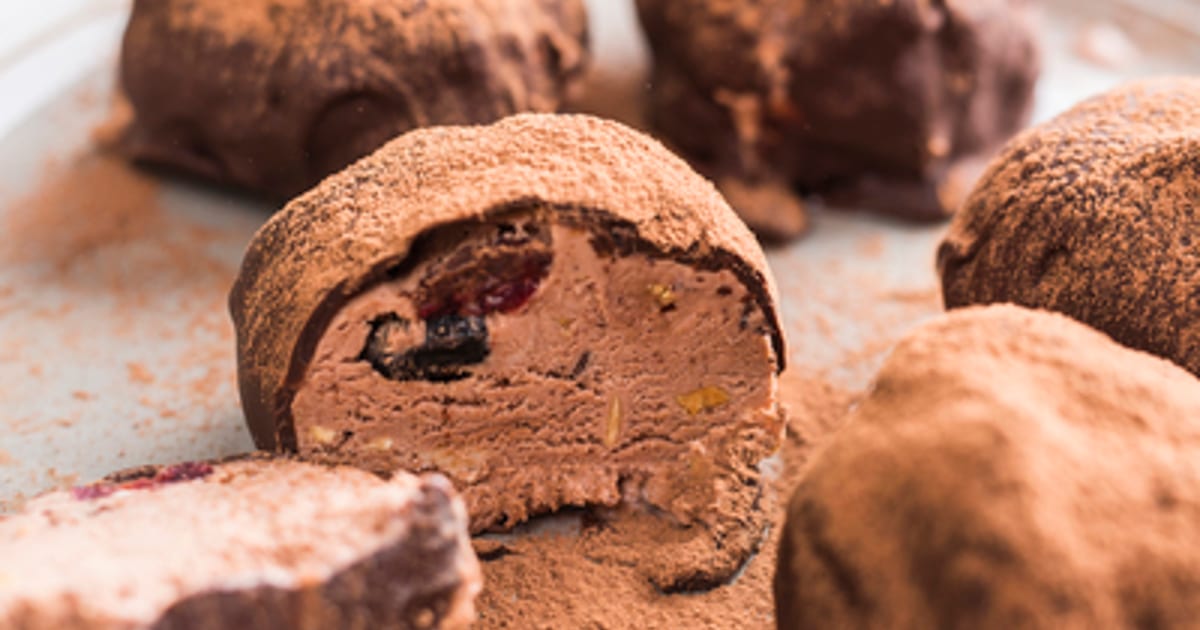 Thermomix recipe: Panforte Ice Cream Truffles | Tenina.com