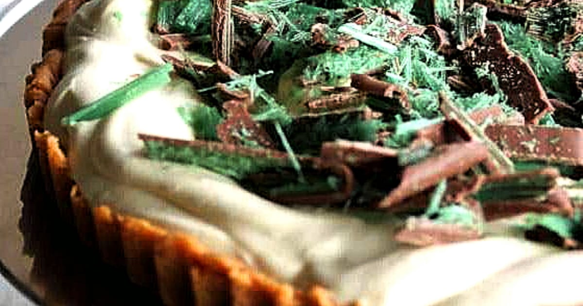 Thermomix recipe: Peppermint Crisp Tart | Tenina.com