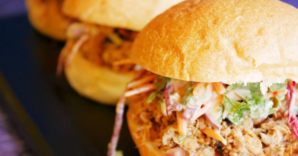 Thermomix recipe: Air Fryer Pulled Pork Burgers | Tenina.com