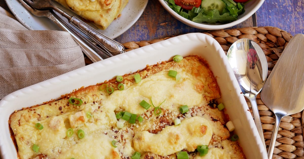 Thermomix recipe: Salmon Crepes with Lemon Cream Sauce | Tenina.com