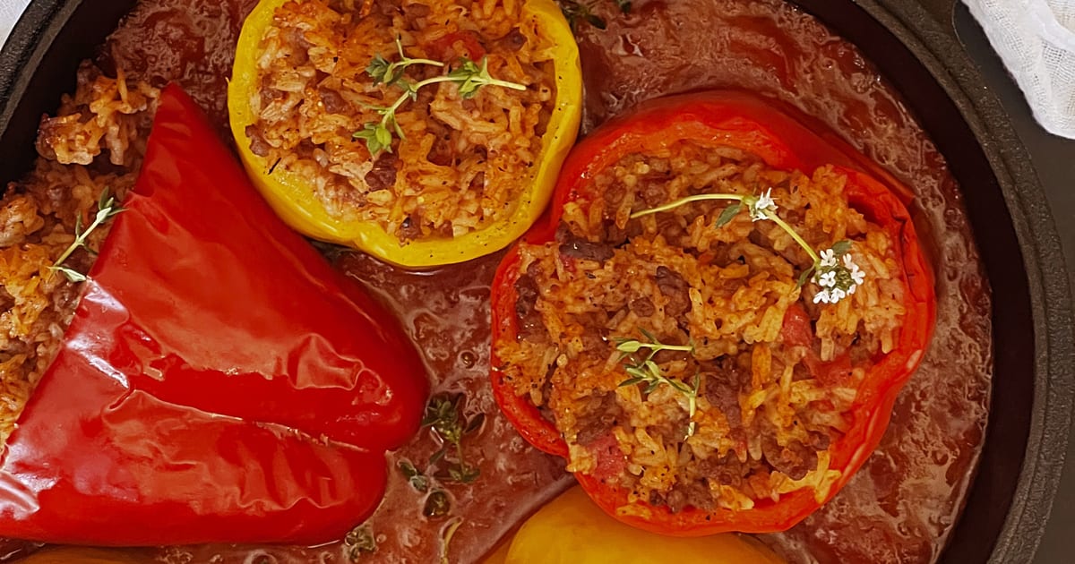Thermomix recipe: Savoury Stuffed Peppers | Tenina.com