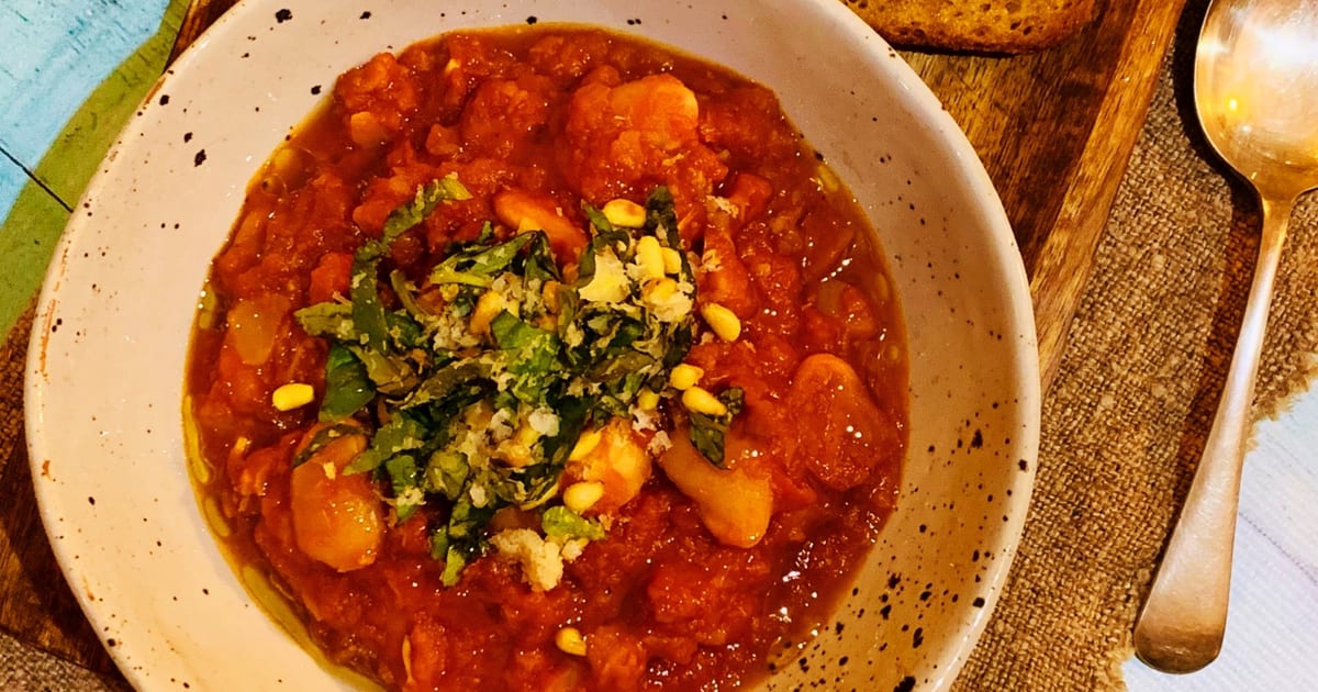 Thermomix recipe: Lima Bean Stew with Gremolata | Tenina.com