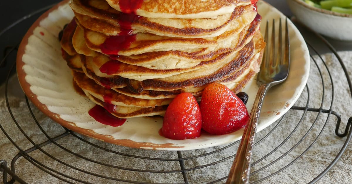 Thermomix recipe: Fluffy Discard Pancakes | Tenina.com