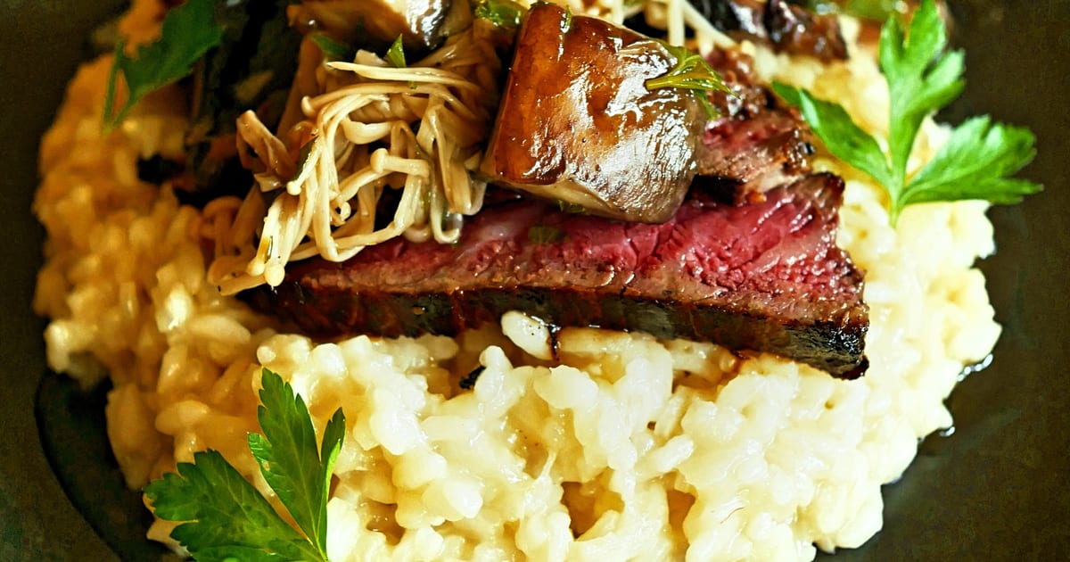 Thermomix recipe: Wagyu Steak with Truffled Mushrooms | Tenina.com