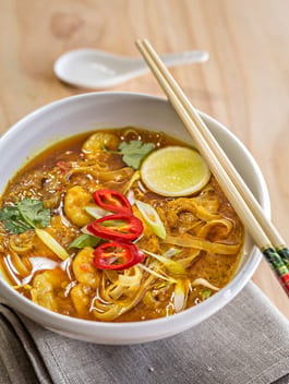 Curry Laksa with prawn