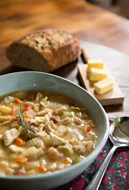 Hearty Chicken and White Bean Soup