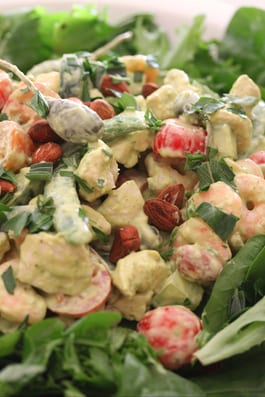 Steamed Chicken Salad with Herbed Mayo