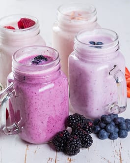 Almond Coconut Berry Protein Shakes P