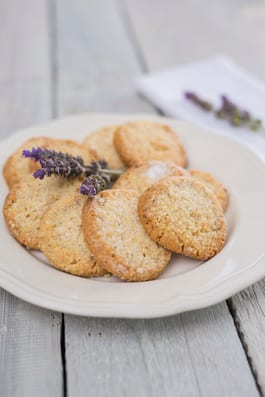 Almond Lavender Shortbread