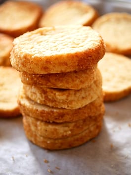 Almond Shortbread stack
