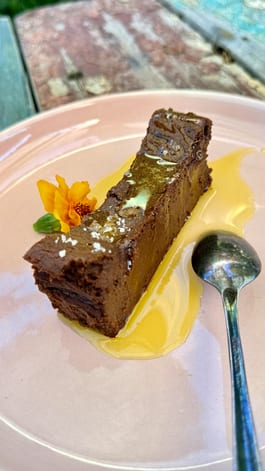 Baked Chocolate Ganache with EVOO
