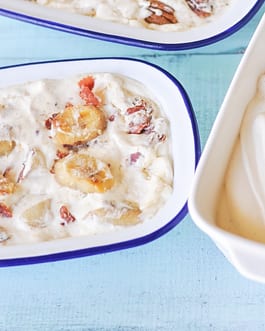 Banana and Prosciutto ice cream crop