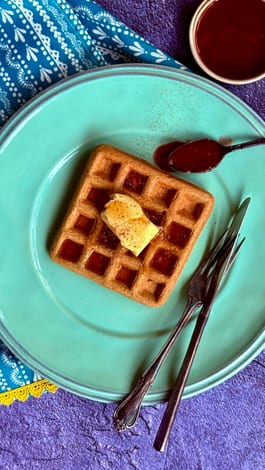 Blender Oatey Cinnamon Waffles