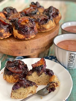 Blueberry Orange upside down muffins