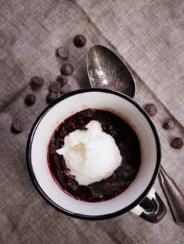 Brownie in a Mug for One P