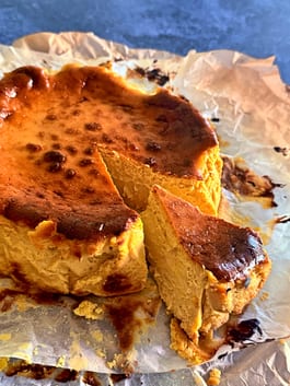 Burnt Basque Pumpkin Spice Cheesecake