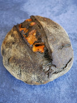 Charcoal and Red Leicester Cheese Sourdough P