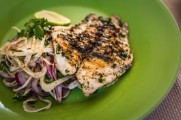 Charred Moroccan Fish Fillets With Fennel Salad