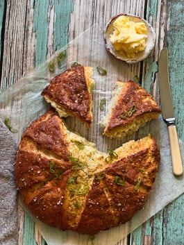 Cheese Jalapeno Scone cut OH P