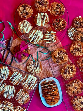 Cherry Almond Florentines