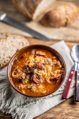 Chorizo Potato and Cabbage Soup