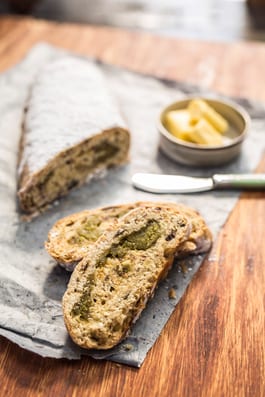 Christmas-Stollen with Pistachio Marzipan