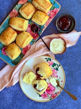 Clotted Cream with Kefir Scones