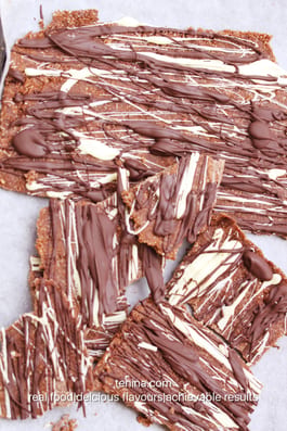 Coconut Cherry Choc Slice Fotor