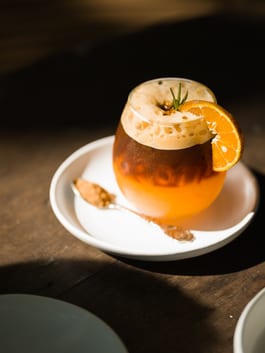 Cold Brew Coffee with Orange and cardamom