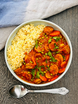 Curried Sausages OH P