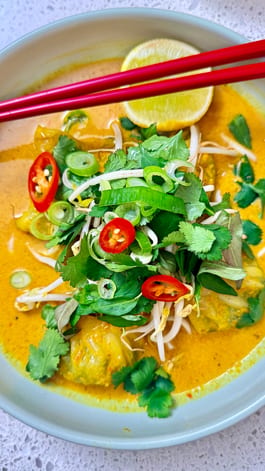 Curry Laksa Dumplings