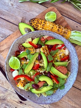 E Lote Corn Pasta Salad